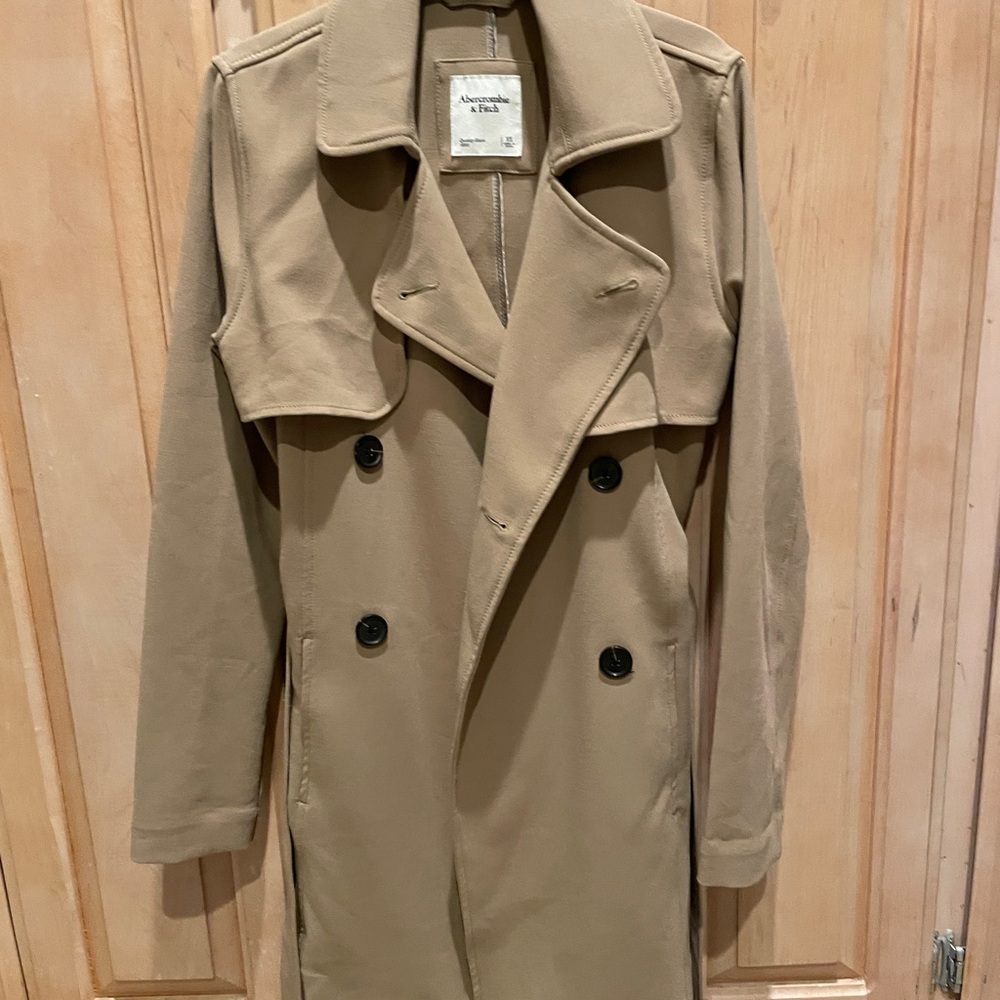Abercrombie and Fitch Drapey Trench Coat Jacket XS